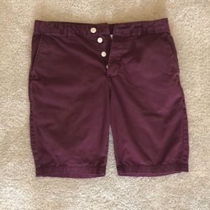 H&M Burgundy Shorts